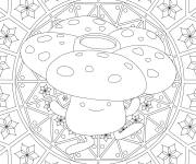 Coloriage Mandala Pok&eacute;mon Vileplume