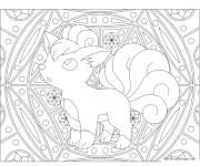 Coloriage Mandala Pokemon Vulpix