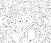 Coloriage Mandala Tangela