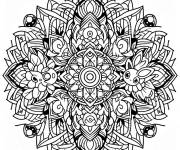 Coloriage Mini mandala Pok&eacute;mon