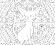 Coloriage Mudkip pokemon mandala