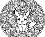Coloriage Pikachu en noir &agrave; colorier