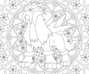 Coloriage Pokemon mandala gratuit