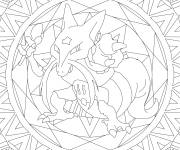 Coloriage Pokemon Mandala Kadabra