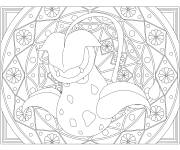 Coloriage Pokemon mandala Mandala Victreebel