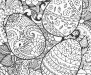 Coloriage Illustration magique de mandala P&acirc;ques