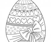 Coloriage Mandala P&acirc;ques en mod&egrave;le d'&oelig;uf &agrave; personnaliser