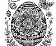Coloriage Mandala P&acirc;ques petite section