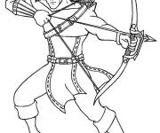 Coloriage &OElig;il de faucon Marvel