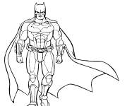 Coloriage et dessins gratuit Batman de Marvel à imprimer