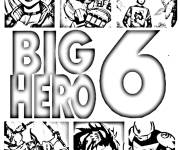 Coloriage et dessins gratuit Bih h&eacute;ros 6 de Marvel à imprimer