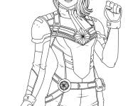 Coloriage Captain Marvel HD