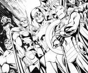 Coloriage Comics H&eacute;ros Marvel Avengers
