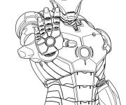 Coloriage Costume de Tony Stark de Marvel