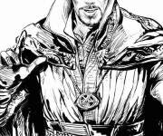 Coloriage Doctor Strange r&eacute;aliste de Marvel