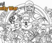 Coloriage Film Avengers Infinity War de Marvel