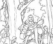 Coloriage Film de Marvel les gardiens de la galaxie