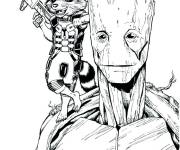 Coloriage Film Gardiens de la Galaxie de Marvel