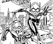 Coloriage et dessins gratuit Film The Wasp de Marvel à imprimer