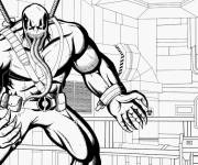 Coloriage Fusion Venom et Deadpool de Marvel