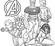 Coloriage Image des Avengers de Marvel