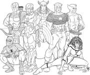 Coloriage Image des Avengers Marvel