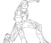 Coloriage Iron man Marvel adulte