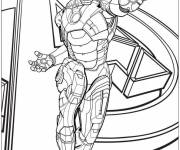 Coloriage Ironman Marvel &agrave; impri