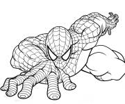 Coloriage L&rsquo;araign&eacute;e en mission pour sauver les innocents