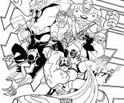 Coloriage Le film Avengers Marvel