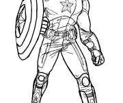 Coloriage Le principal d&eacute;fenseur de Marvel