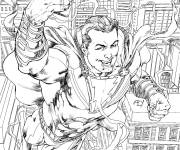 Coloriage Le selfie du super-h&eacute;ros Shazam de Marvel