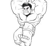 Coloriage Le tout puissant Hulk de Marvel