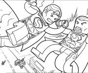 Coloriage Lego superh&eacute;ros s&eacute;rie de Marvel
