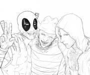 Coloriage Les m&eacute;chants de Marvel