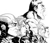 Coloriage Les membres principaux des Avengers
