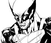 Coloriage Logan masqu&eacute; comme Wolverine de Marvel Univers