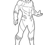 Coloriage Maquette de Black Panther