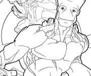Coloriage Marvel amis espi&egrave;gles