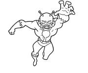 Coloriage Marvel Ant-Man en noir et blanc