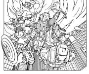 Coloriage Marvel Avengers