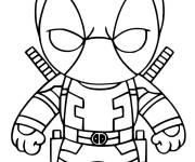 Coloriage Marvel Deadpool