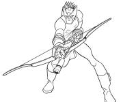 Coloriage Marvel Hawkeye