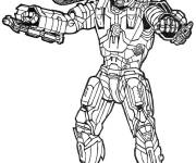 Coloriage Marvel Machine de guerre des Vengeurs