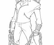 Coloriage Marvel superh&eacute;ros cavalier fant&ocirc;me Normal