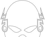 Coloriage Masque Flash de Marvel