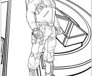 Coloriage Nick Fury du film Avengers Marvel
