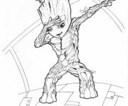 Coloriage Personnage Little Groot de Marvel