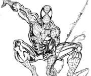Coloriage Spider-Man Marvel &agrave; colori