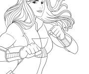 Coloriage Super girl de Marvel